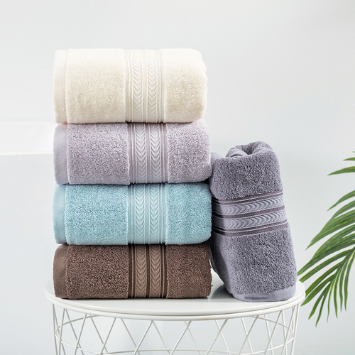 Cotton Love Autumn and Winter Pure Cotton Thickened Bath Towel Pure Cotton Plain Bath Towel 32 Strands Large Terry M2097