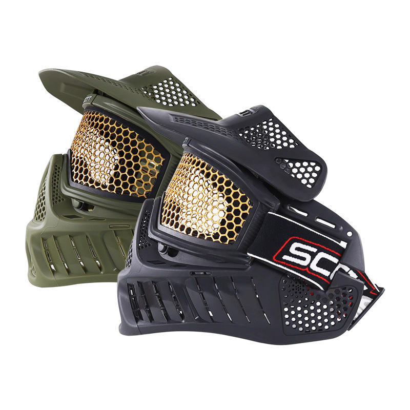 SCCTT面罩男女适用户外运动野外射箭攻防箭保护防护安全头盔面罩