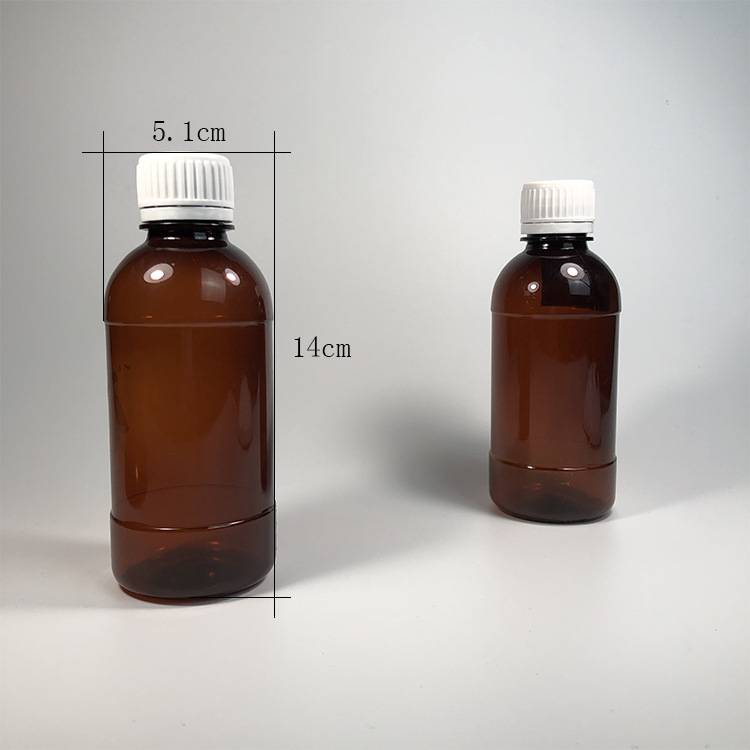 厂家直销200ml糖浆瓶  PET透明液体分装瓶 刻度糖浆瓶 加厚糖浆瓶