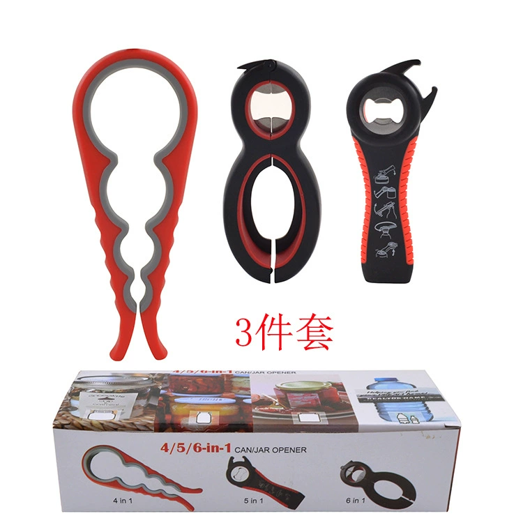3‑piece bottle opener set H‑Y3066, stainless steel 2Cr13 + PP/TPR, sizes 22/14.5 cm