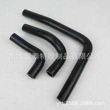 90度异形硅橡胶弯管SAE J20 黑色夹线汽车水箱油箱硅胶管