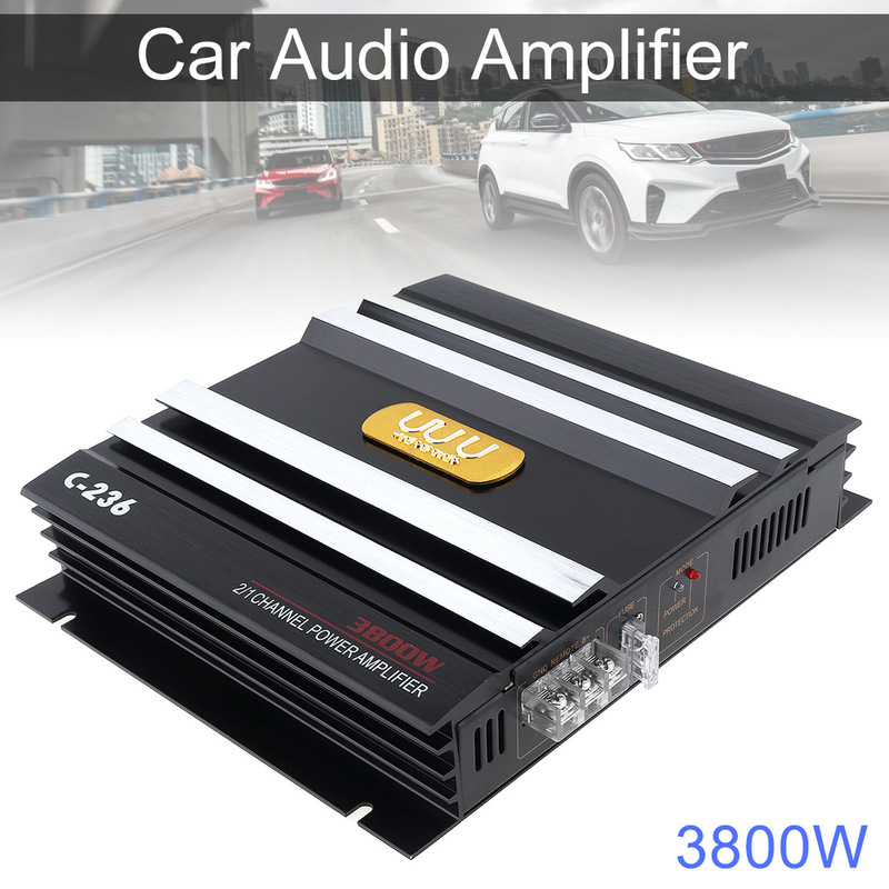 Factory Direct Sales C-236 High Power 3800W Car Amplifier Two-Channel 2-Channel Car Amplifier Push Bass Factory Direct Sales C-236 High Power 3800W Car Amplifier Two-Channel 2-Channel Car Amplifier Push Bass