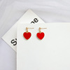 Fashionable long cute earrings, internet celebrity, Korean style, simple and elegant design