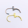 Copper electroplated D -shaped ear hook DIY earrings accessories material French ear hook 1,000/bag