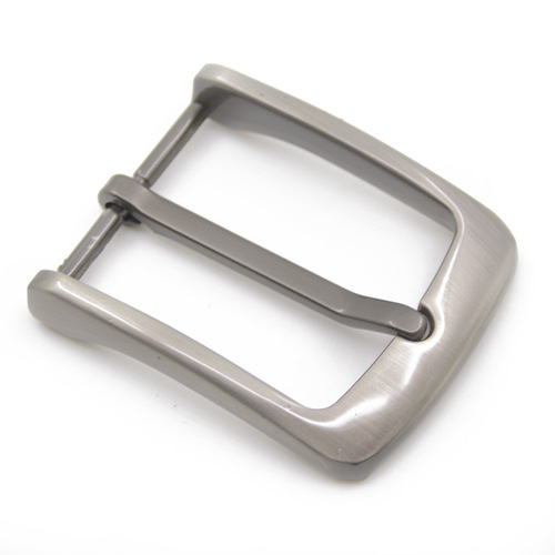 Manufacturer direct supply high-quality durable zinc alloy needle buckle for men's casual leather strap, 35mm polished belt buckle head