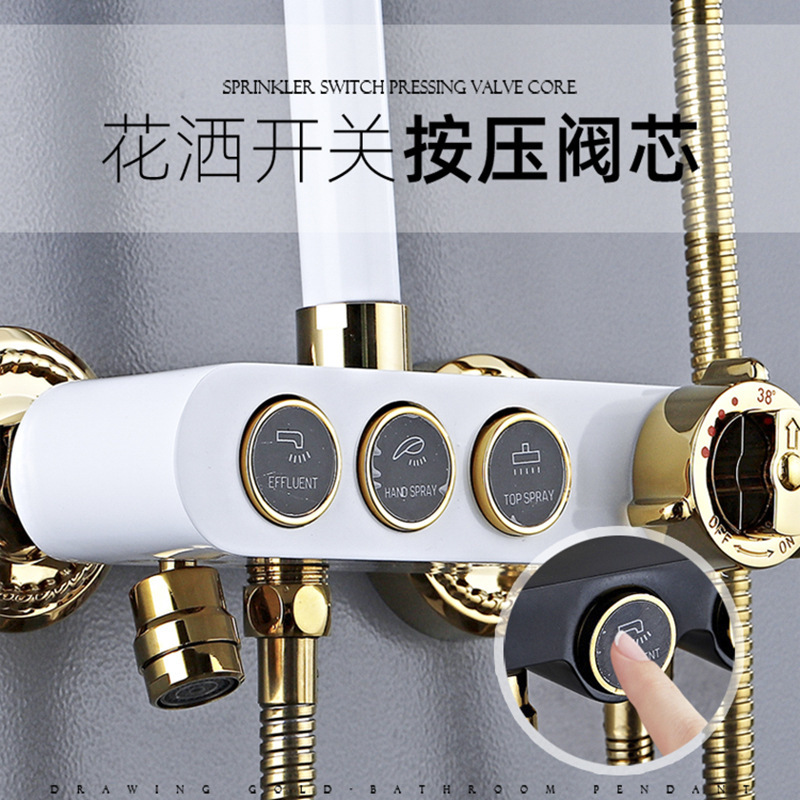 Shower faucet key valve core touch switch core valve leakage failure bounce accessories press valve core