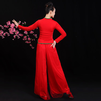Square dance clothing female adult performance clothing set 2019 new Yangko clothing middle-aged and elderly ethnic classical dance clothing