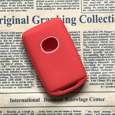 Car key bag 3 Silicone Key Case - key-set-red