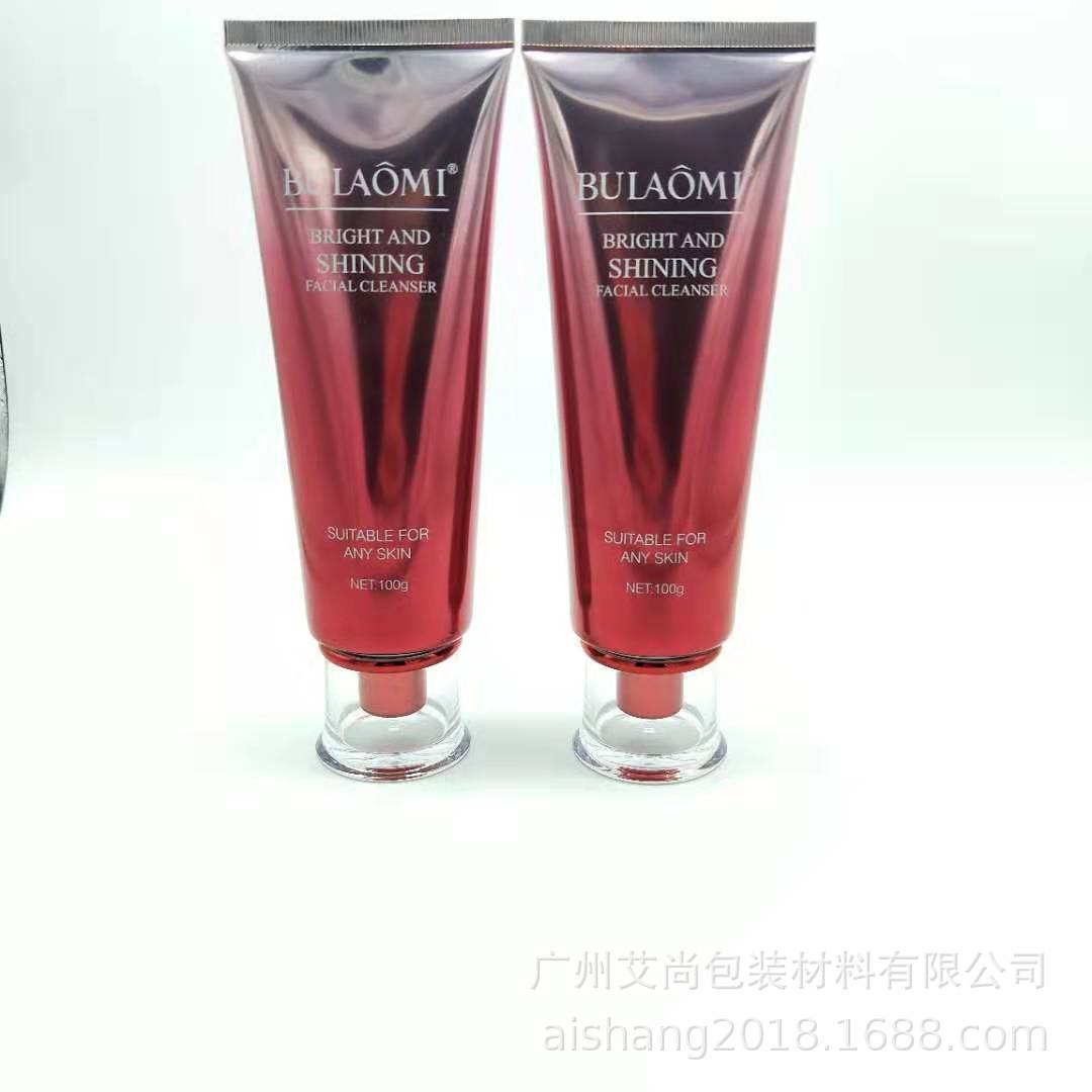 化妆品铝塑管100g洗面奶美白泥新品上市 PE塑料包印厂家直销