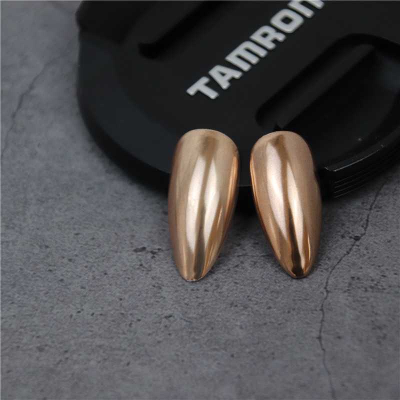 Uñas espejo mágico polvo espejo harina neón titanio polvo de oro Internet celebridad luz oro rosa plata brillante lujo oro Champagne clavo polvo brillante