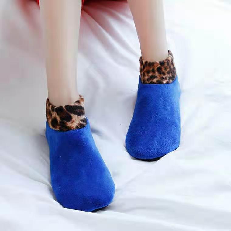 Calcetines de piso para adultos para hombres y mujeres calcetines gruesos forrados con forro polar cálido para hombres Otoño e Invierno vellón de coral educación temprana cubierta de pie antideslizante al por mayor