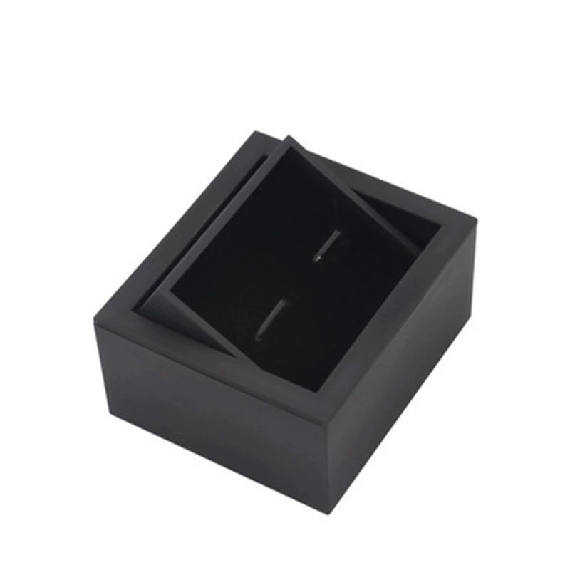Rotating Gift Display Box, Black, 76.5×66.5×40.5 mm, Compact Rotating Pack