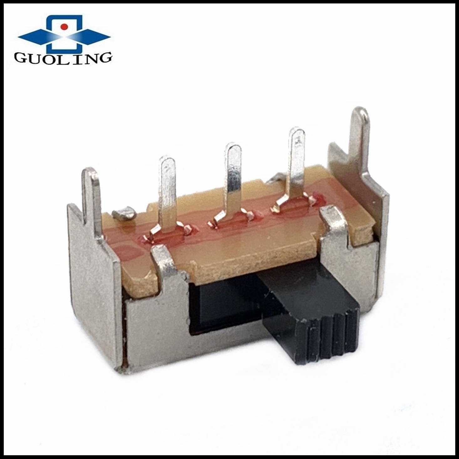 厂家直供门铃按钮儿童玩具两档三针卧式1P2T拨动拨码开关SK-12F14