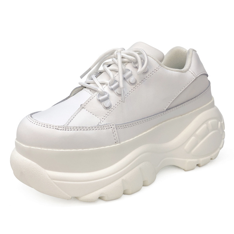 2488INS European and American thick-soled sneakers Harajuku retro platform shoes dad shoes wedge heel heightening all-match casual shoes