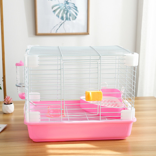 Pet Boer household rabbit cage with bottom net rabbit cage easy to clean guinea pig cage honey bag cage luxury rabbit cage