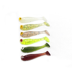 5.5cm 1.2g 10 pcs Precision Packed Samurai Small Color Fish Lure Soft Bait Artificial Lure Fishing Gear