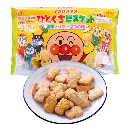 日本婴幼儿辅食 不二家面包超人伊藤牛奶高钙小馒头磨牙饼牛乳饼