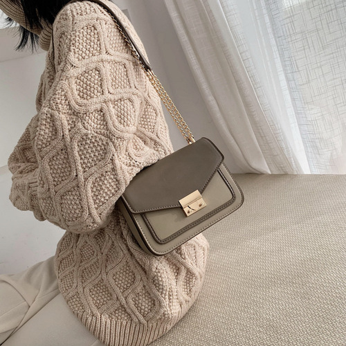 Retro bag women's crossbody bag chain bag women's bag winter new 2019 shoulder bag women's small bag versatile small square bag
