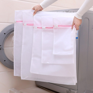 Factory goods thickened thick and thin mesh polyester laundry bag large mesh washing machine filter net bag underwear washing bag bra bag