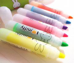 Creative Scent Miffy FHM22501 Mini Fine Head Highlighter Six Color Set