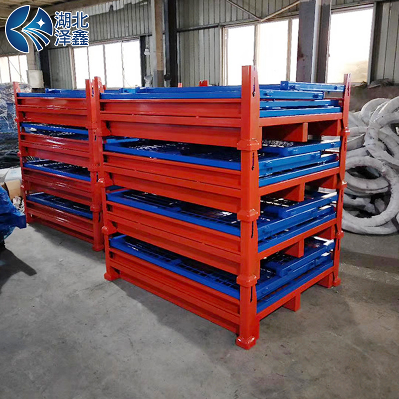 源头生产厂家可来图来样供应金属周转箱可折叠冷轧钢物流分拣料