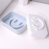 Double-layer drying rack, plastic square cartoon soap holder for laundry, European style, increased thickness