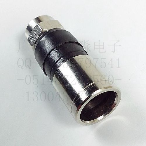 75-7挤压F（f）头 公制 防水有线电视sywv75-7挤压式F头 2p线缆