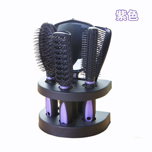 Five-piece mirror comb set, air cushion massage roller comb hairdressing comb set, cross-border best-selling
