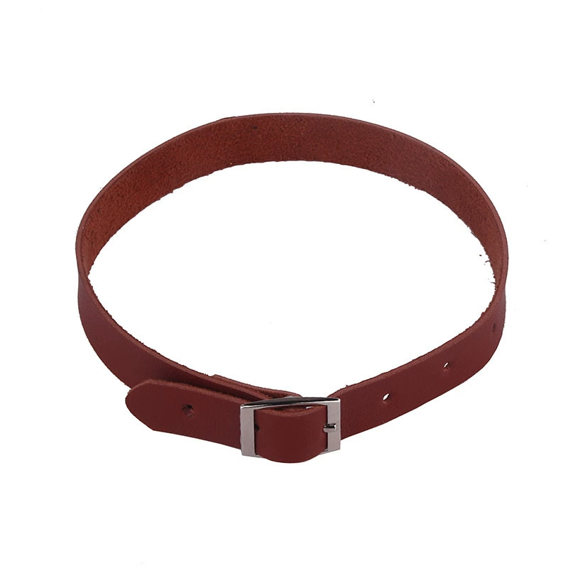 Ожерелье-чокер (Aoxing Jewelry) японско-корейский простой воротник, унисекс школьного стиля, искусственная кожа 42 см