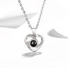 100 languages I love you projector sterling silver necklace creative diamond love vibrato and the same clavicle necklace