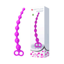 百乐派蒂菈后庭硅胶拉珠棒男女调情自慰成人情趣用品批发14185