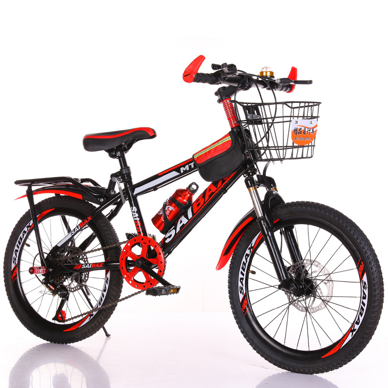 Bicicleta de montaña 20-22-24-26 pulgadas hombre y mujer estudiante bicicleta montaña sola velocidad 7 velocidad delantera y trasera de freno de disco amortiguador bicicleta