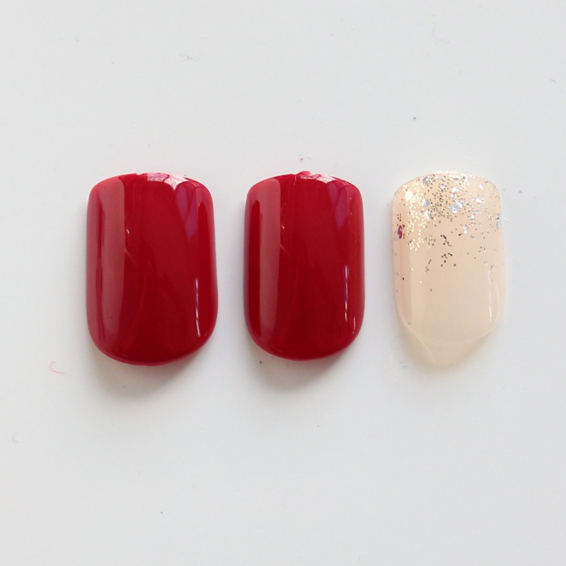 Factory wholesale new detachable nail piece 30 pieces hard boxed back glue soft material glitter finished manicure Factory wholesale new detachable nail piece 30 pieces hard boxed back glue soft material glitter finished manicure