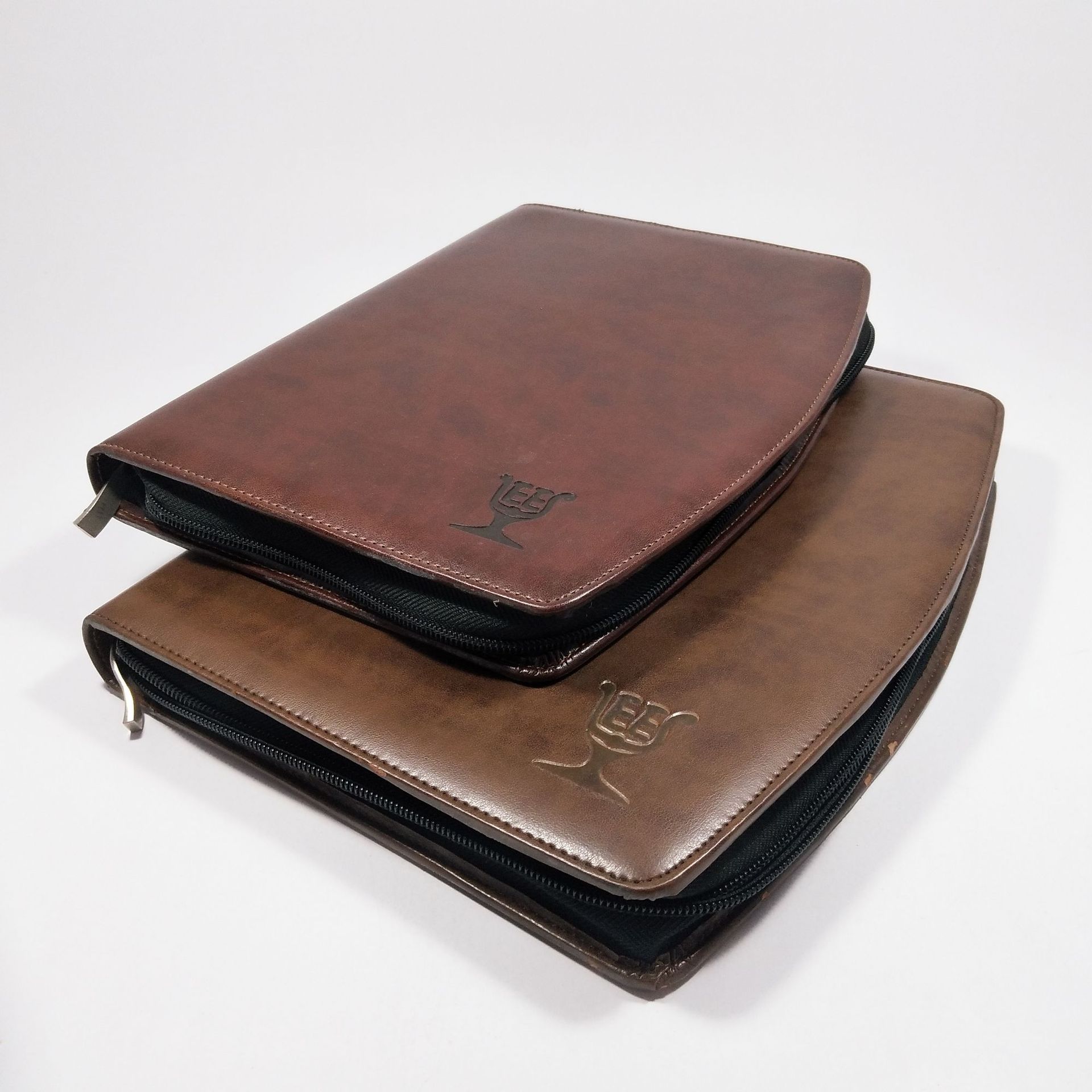 复古拉链活页笔记本订做logo公司记事本B5厂家选辰东皮具本册