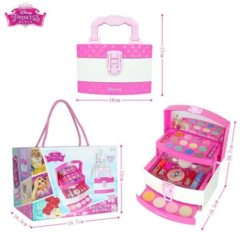 Disney Princess Children's Cosmetics Makeup Box Set Little Girl Performance Birthday Gift Play House Toy