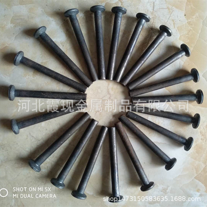 河北霞现10*90热打铆钉 带台阶铆钉现货供应