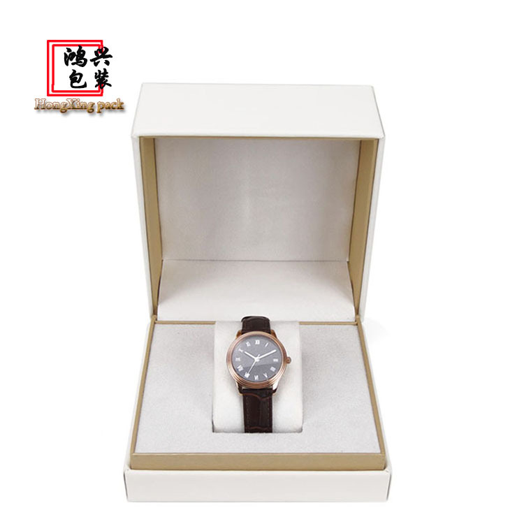 批发手表盒皮革包装盒压印LOGO手链礼品首饰盒包装盒子可定各礼盒