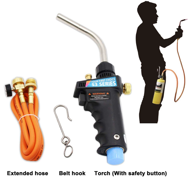 Американский высокотемпературный сварочный момент бескислородный сварочный пистолет-распылитель Газовый сварочный пистолет МАПП сварочный кондиционер ремонт запираемый замок пожарной безопасности