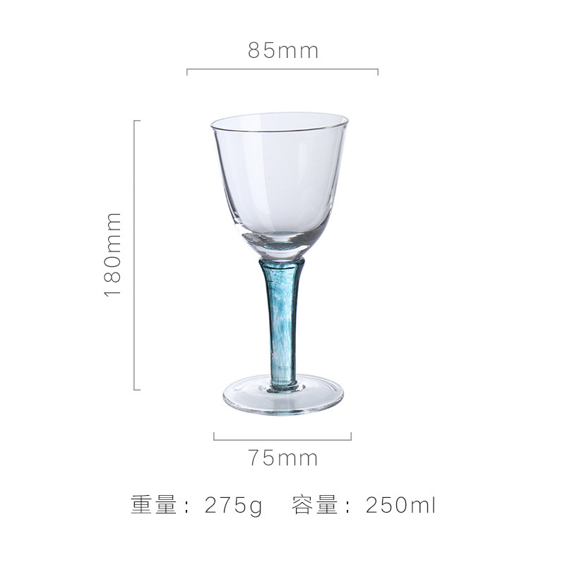 Lu jingcai flor semilla Copa artificial soplado Copa vino vidrio cristal vidrio hogar vidrio vino