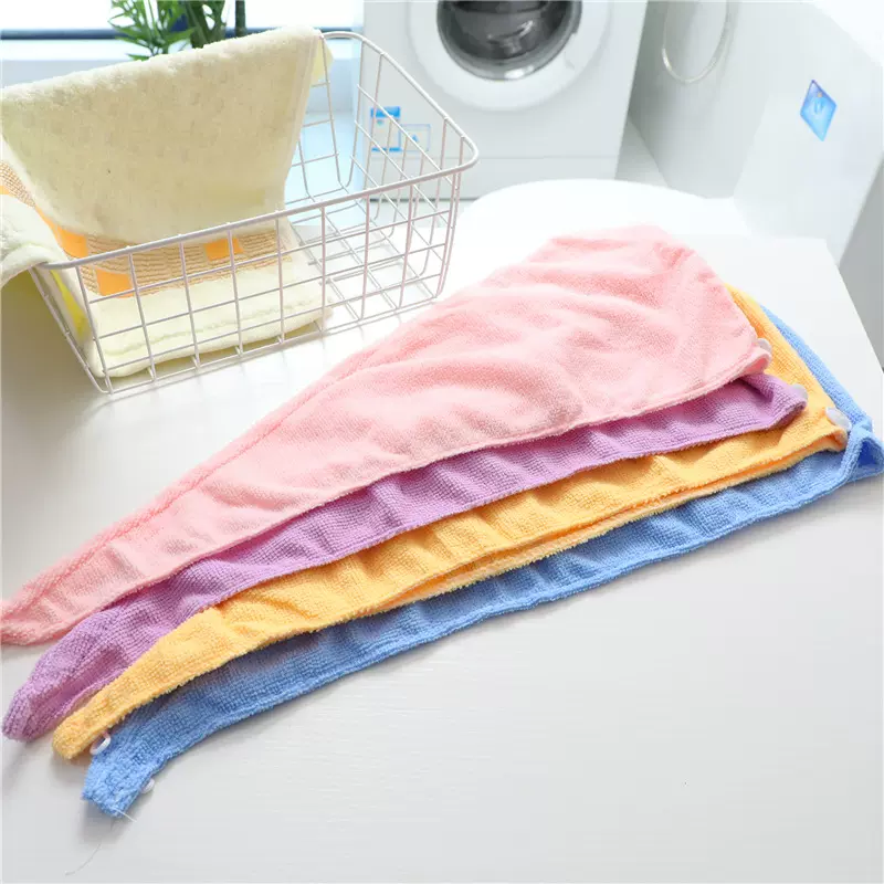 韩版纯色吸水干发帽 吸水干发巾 加厚干发巾干浴帽