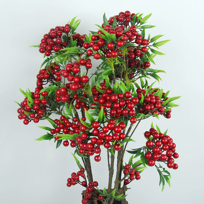 Factory direct auspicious fruit high simulation rich fruit shake money fruit simulation Berry desktop decoration Acacia beans