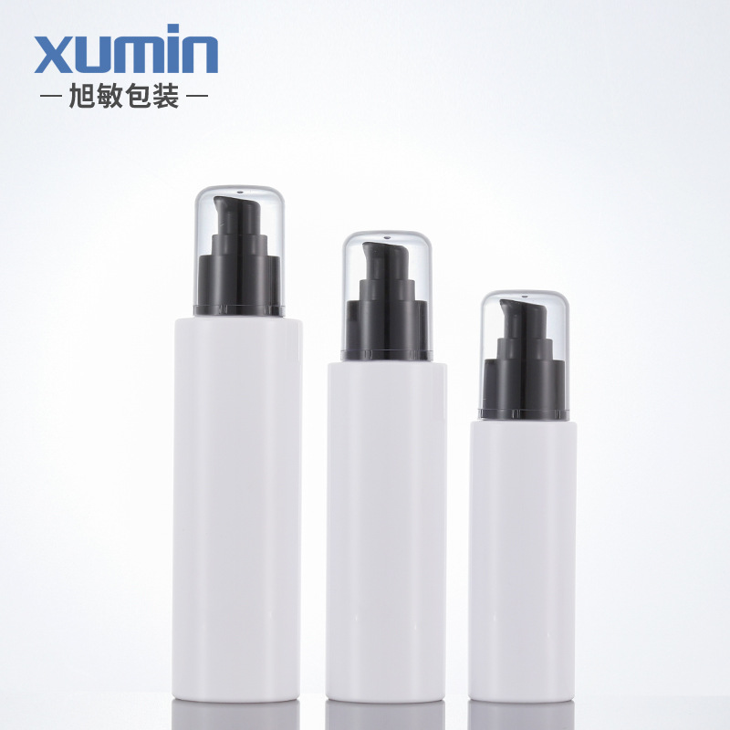 Xumin embalaje 100-150ml botella de loción cosmética 200ml prensa bomba cabeza botella de plástico conveniente sub-botella