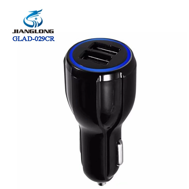 Автодинамическая зарядка 5В2.1A USB кросс-бортной двойной порт зарядное устройство для автомобиля для мобильного телефона один к двум умная зарядка экспорт продукции