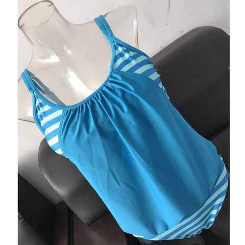 Women's Striped Two-Piece Swimwear with Dual Shoulder Straps, Cover-Up Bikini Set in Multiple Colors, Sexy and Stylish