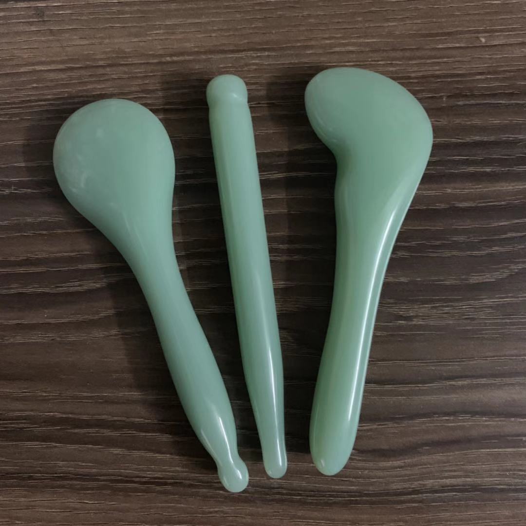 Jade Gua Sha Stick, Beauty Stick, Facial And Eye Massage Stick,...
