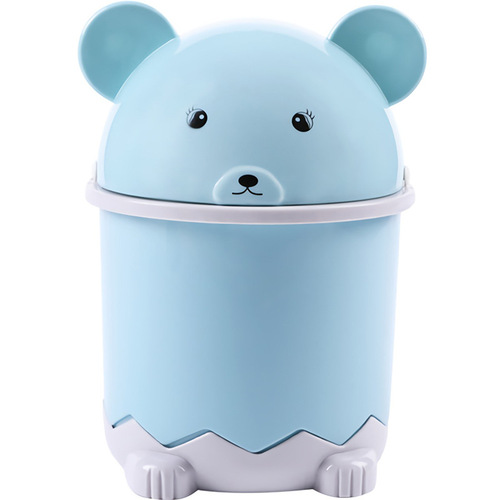 Panda flip desktop trash can, bathroom cartoon storage bin, home living room thickened trash can, wholesale