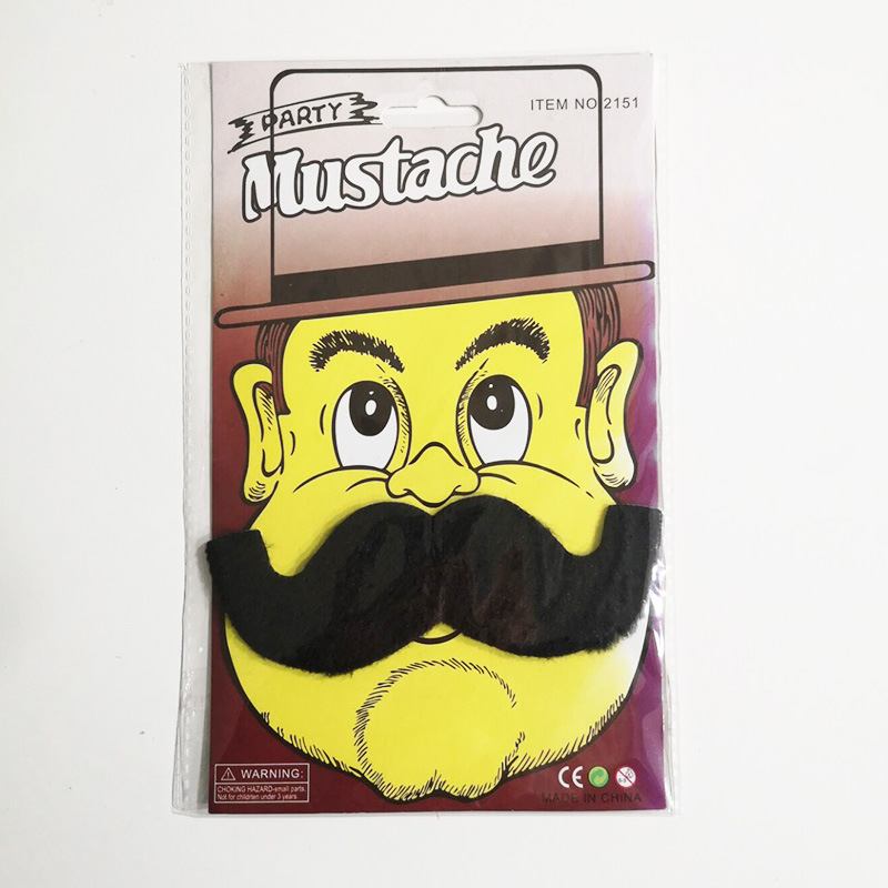 Barba falsa Barba simulación barba rendimiento apoyos gordo viejo barba Halloween divertido barba de ocho caracteres