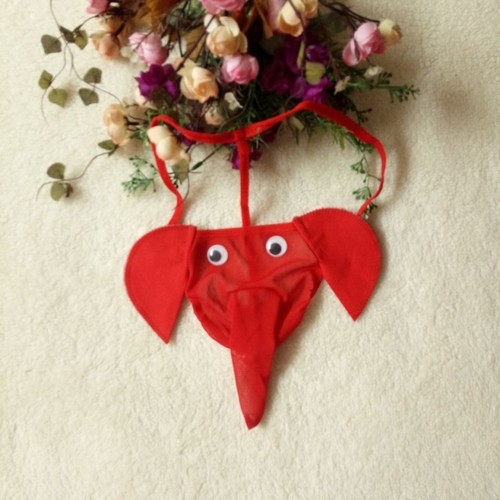 Men's Elephant Tanga Cartoon Sexy Thong Underwear Sexy Elephant Tanga Underwear Batch