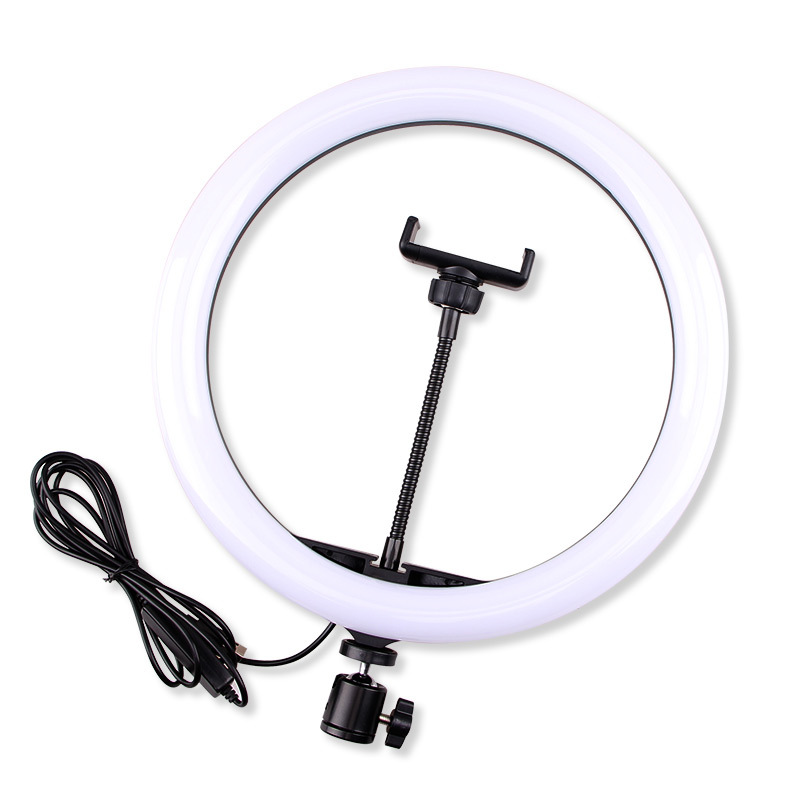 Mobile Live llenar luz traje selfie soporte trípode ancla belleza luz transfronteriza anillo de 12 pulgadas luz de iluminación