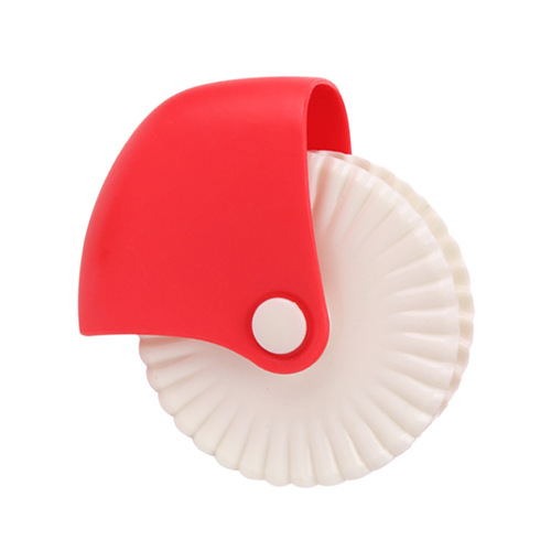 Kitchen Pastry Cutting Wheel Pizza Curling Wheel Roller Knife Baking Tool Manual Twist Wheel Cutter